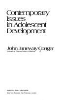 Tapa de Contemporary issues in adolescent development