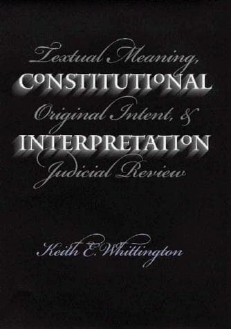 Tapa de Constitutional Interpretation