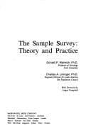 Tapa de The sample survey: theory and practice