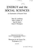 Tapa de Energy and the social sciences