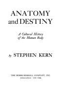 Tapa de Anatomy and destiny