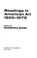 Tapa de Readings in American art, 1900-1975