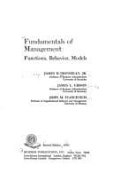 Tapa de Fundamentals of management
