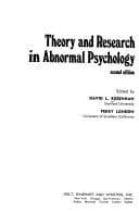 Tapa de Theory and research in abnormal psychology