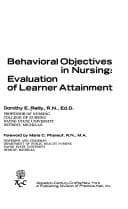 Tapa de Behavioral objectives in nursing
