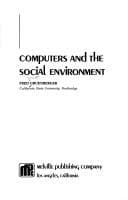 Tapa de Computers and the social environment
