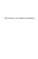 Tapa de The Future of the American Presidency