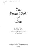 Tapa de The poetical works of Keats
