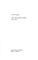 Tapa de The collected poems, 1956-1974