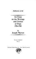 Tapa de An essay on the writings and genius of Pope (1756-1782)