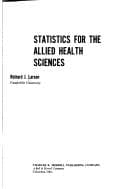 Tapa de Statistics for the allied health sciences