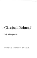 Tapa de Introduction to classical Nahuatl