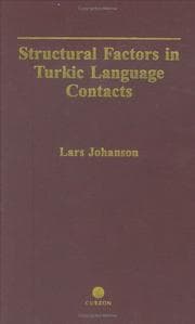 Tapa de Structural Factors in Turkic Language Contacts