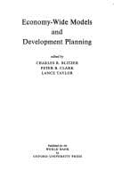 Tapa de Economy-wide models and development planning