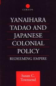 Tapa de Yanihara Tadao and Japanese Colonial Policy