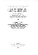 Tapa de The genetics of mental disorders