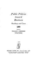 Tapa de Public policies toward business