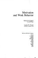 Tapa de Motivation and work behavior