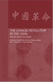 Tapa de The Chinese revolution in the 1920s