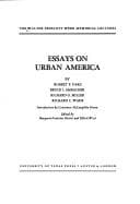 Tapa de Essays on urban America