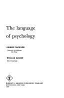 Tapa de The language of psychology