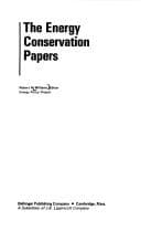 Tapa de The energy conservation papers