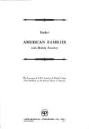 Tapa de Burke's American families with British ancestry