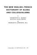 Tapa de The new English-French dictionary of slang and colloquialisms