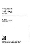 Tapa de Principles of hydrology