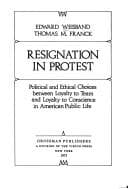 Tapa de Resignation in protest