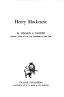 Tapa de Henry Mackenzie