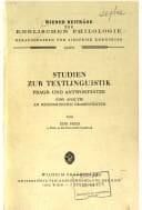 Tapa de Studien zur Textlinguistik