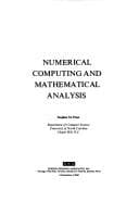 Tapa de Numerical computing and mathematical analysis