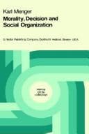 Tapa de Morality, decision, and social organization