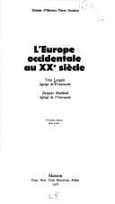 Tapa de L' Europe occidentale au XXe siècle