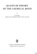 Tapa de Quantum theory of the chemical bond