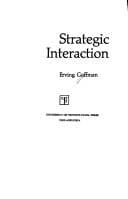 Tapa de Strategic interaction