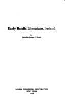 Tapa de Early bardic literature, Ireland