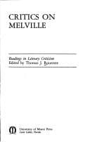 Tapa de Critics on Melville