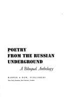 Tapa de Poetry from the Russian underground