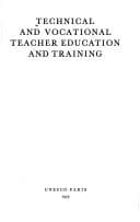 Tapa de Technical and vocational teacher education and training