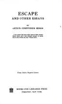 Tapa de Escape, and other essays