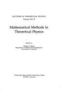 Tapa de Mathematical methods in theoretical physics