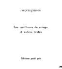 Tapa de Les confitures de coings et autres textes