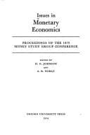 Tapa de Issues in monetary economics