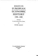 Tapa de Essays in European economic history, 1500-1800