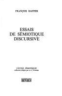 Tapa de Essais de sémiotique discursive