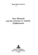 Tapa de Aloys Blumauer and the literature of Austrian Enlightenment