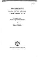 Tapa de Archaeology from down under-a personal view