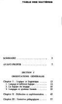 Tapa de La preuve et le dire: langage et logique